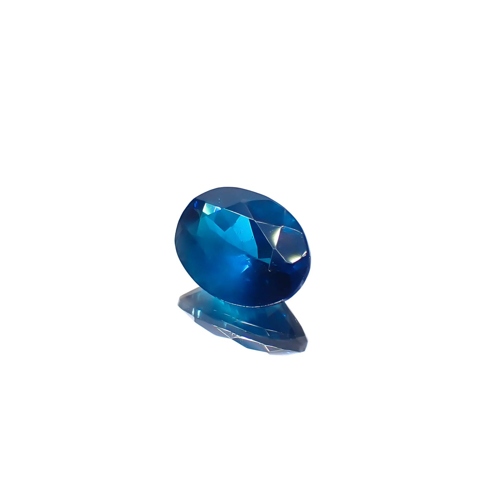 ディープブルーアパタイト マダガスカル産 1.06ct[240628161]7.7x5.9mm前後