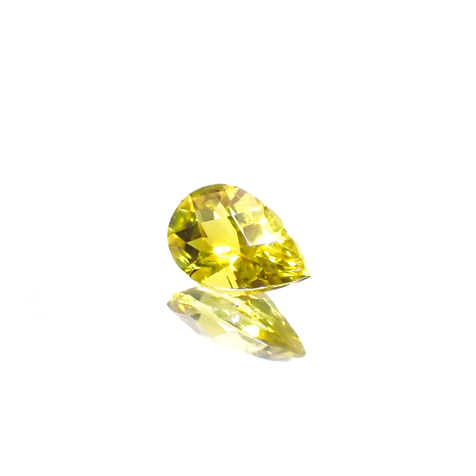 ◇カスタムカット◇カナリートルマリン ザンビア・カナリー鉱山産 0.78ct[240527562]8x4.9mm前後