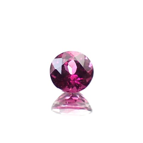 ロードライトガーネット(宝石名ガーネット)ブラジル産 0.56ct 識別済[250530369]4.7x4.6mm前後