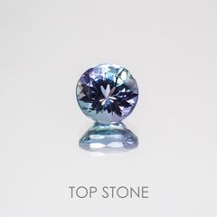 パーティーカラータンザナイト タンザニア産 ルース 0.89ct[210210051]5.9×5.9mm前後