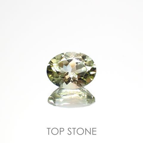 バイカラートルマリン(宝石名トルマリン)コンゴ民主共和国産 1.38ct 識別済[220717023]8.1x6.2mm前後