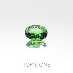 クロムトルマリン(宝石名クロム・トルマリン) タンザニア産 0.56ct 識別済[20096207]6.5×4.6mm前後