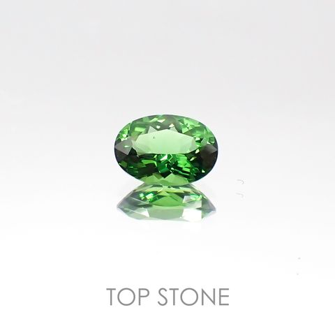 クロムトルマリン(宝石名クロム・トルマリン) タンザニア産 0.56ct 識別済[20096207]6.5×4.6mm前後