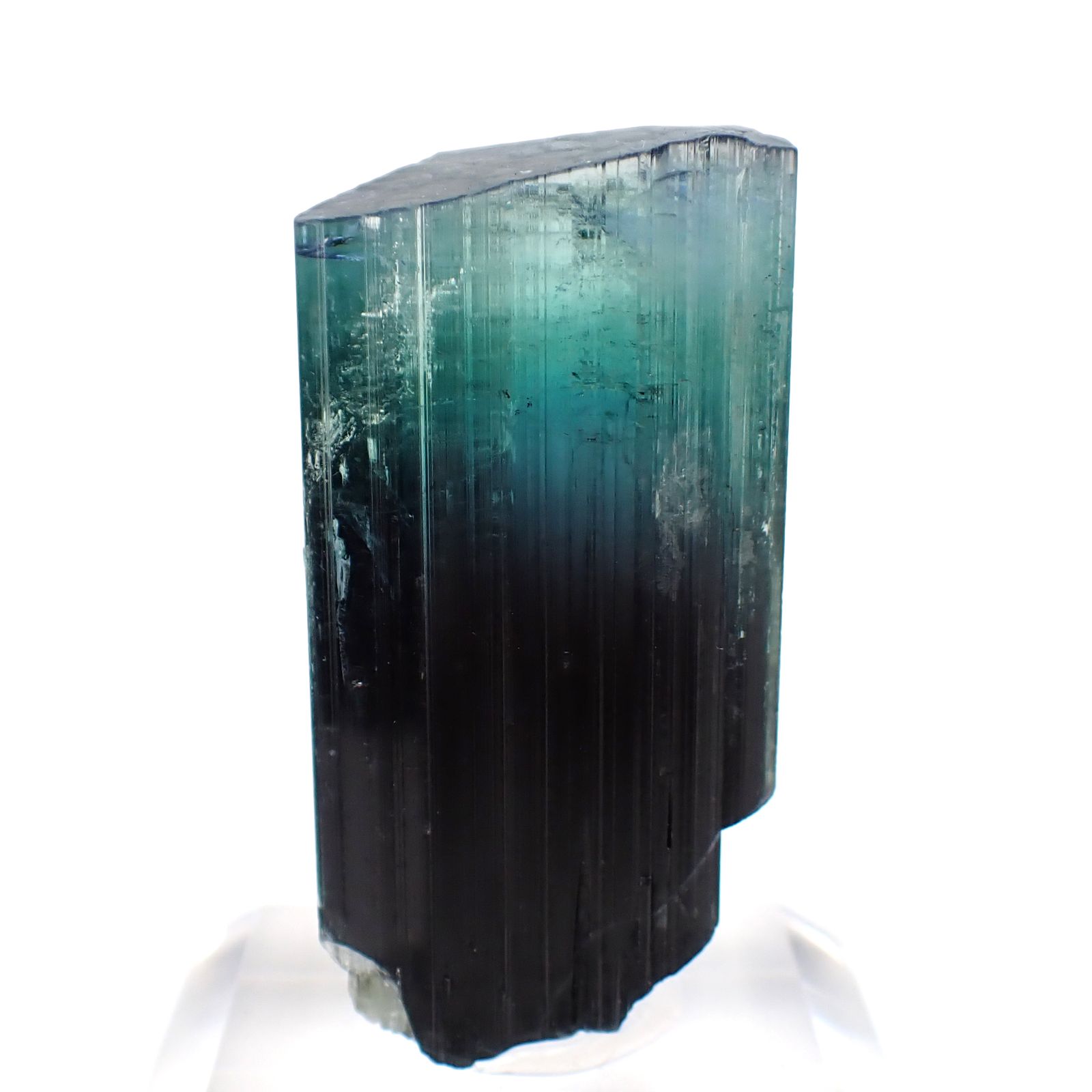 トルマリン柱状結晶原石 アフガニスタン・クナル州産 アクリル台座付き 132.24ct(26.44g) / 15.7x22.7x41.8mm前後 [260632366]