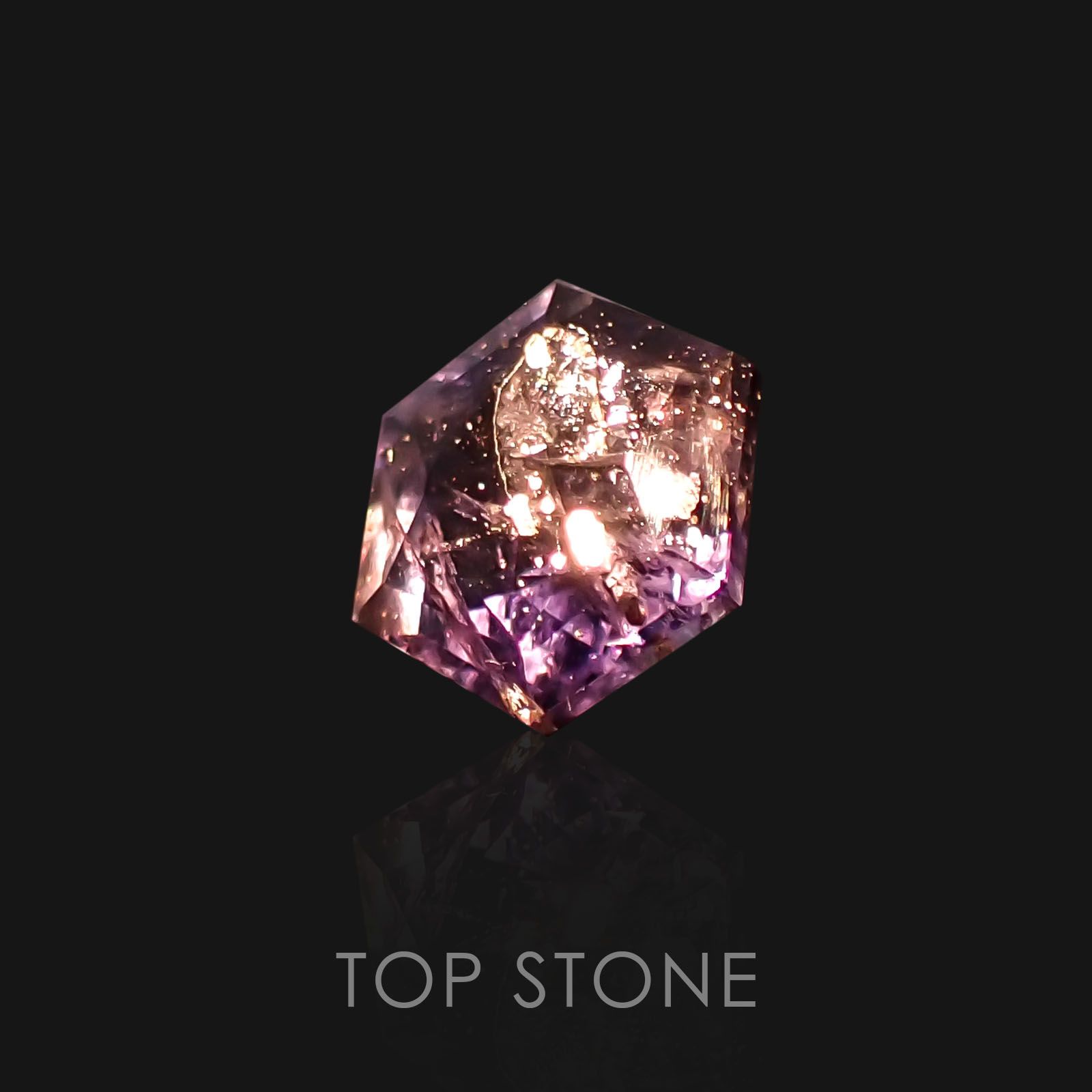 アイオライトサンストーン インド・ブラジル産 ルース 1.35ct[20118183]6.8×6.8mm前後
