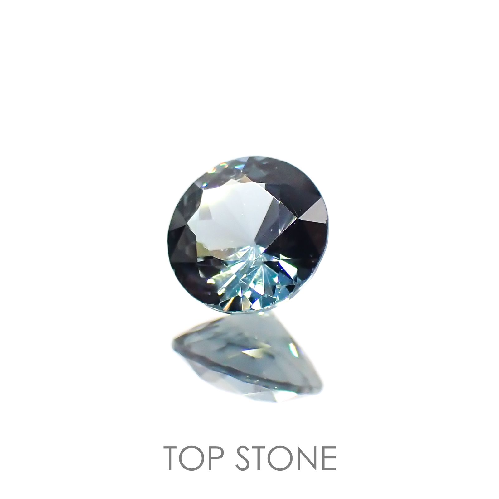 ブルーグレイッシュスピネル(宝石名スピネル) ビルマ産 0.49ct 識別済[210913463]5×5mm前後