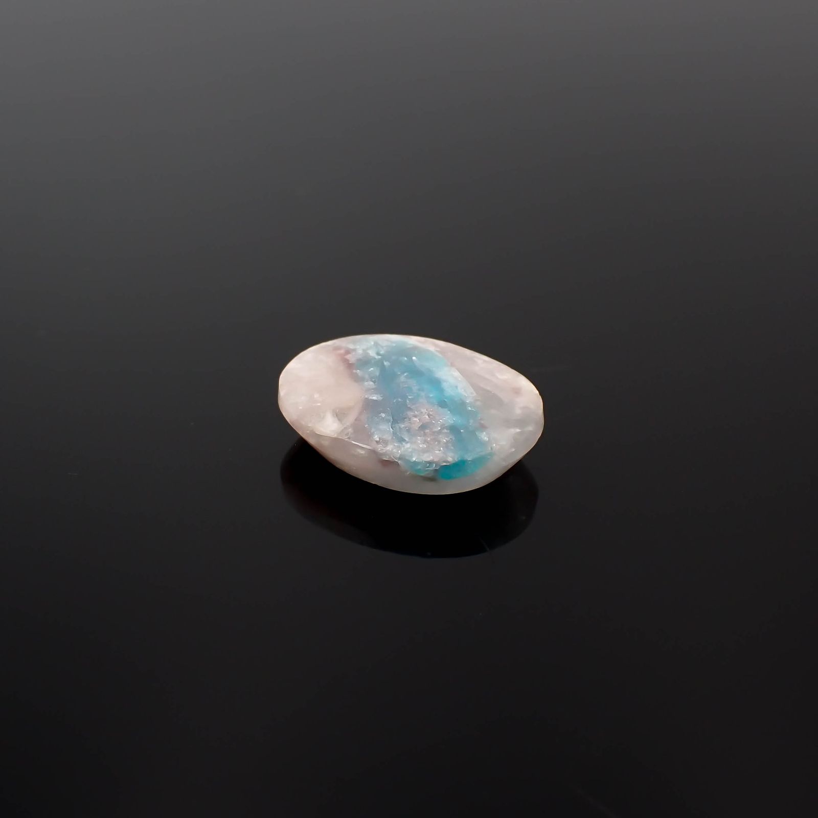 パライバトルマリンインクォーツ ブラジル産 12.03ct[240427095]18.4x14.7mm前後