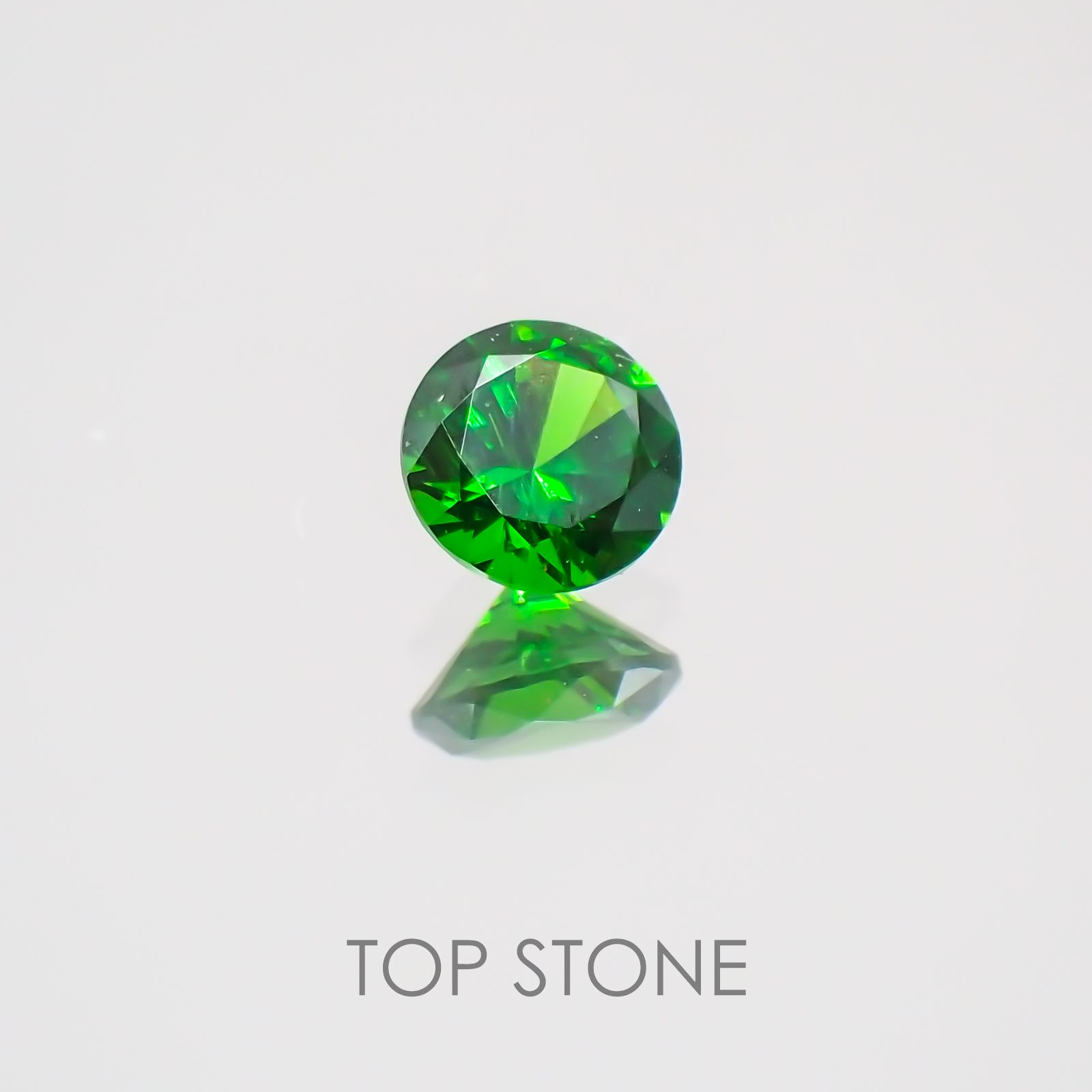 デマントイドガーネット(宝石名デマントイド・ガーネット) ロシア産 0.142ct ソ付(彩珠)[20052387]3×3mm前後