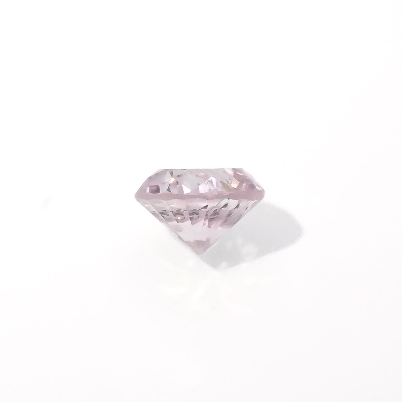 ピンクダイヤモンド(宝石名ダイアモンド I-1/VERY LIGHT PURPLISH PINK) 0.149ct  ソ付(CGL)[230120132]3.19x3.26mm前後 | TOP STONE(トップストーン)