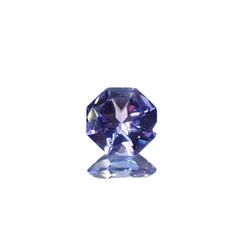 ◇オクタゴンカット◇タンザナイト(宝石名タンザナイト)タンザニア産 0.48ct 識別済[240628127]5.1x5.1mm前後