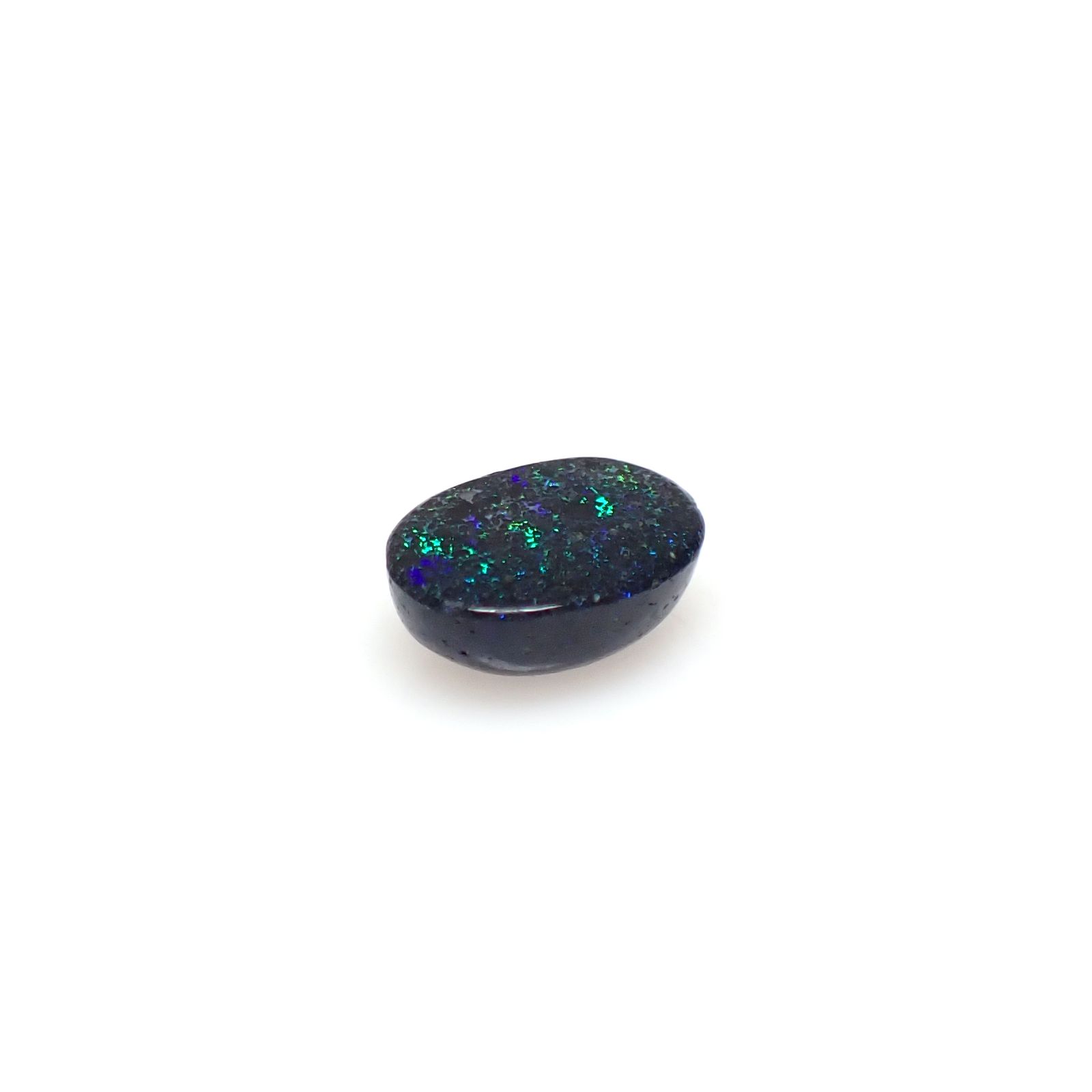 ブラックマトリックスオパール(宝石名オパール/加熱処理)オーストラリア産 1.81ct 識別済[250330130]9.3x6.9mm前後