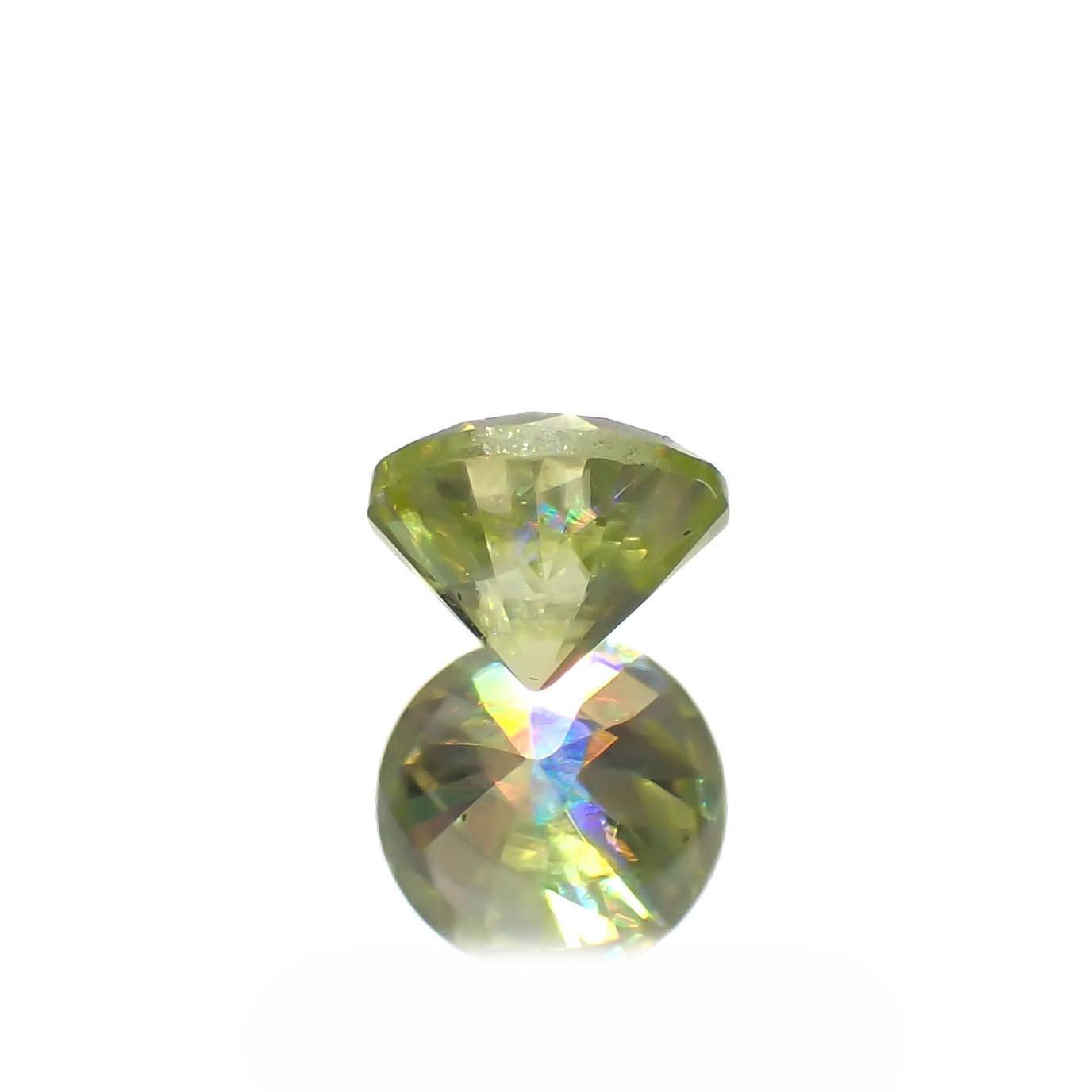 スフェーン(宝石名スフェーン)マダガスカル産 0.34ct 識別済[221219478]4.1x4.1mm前後