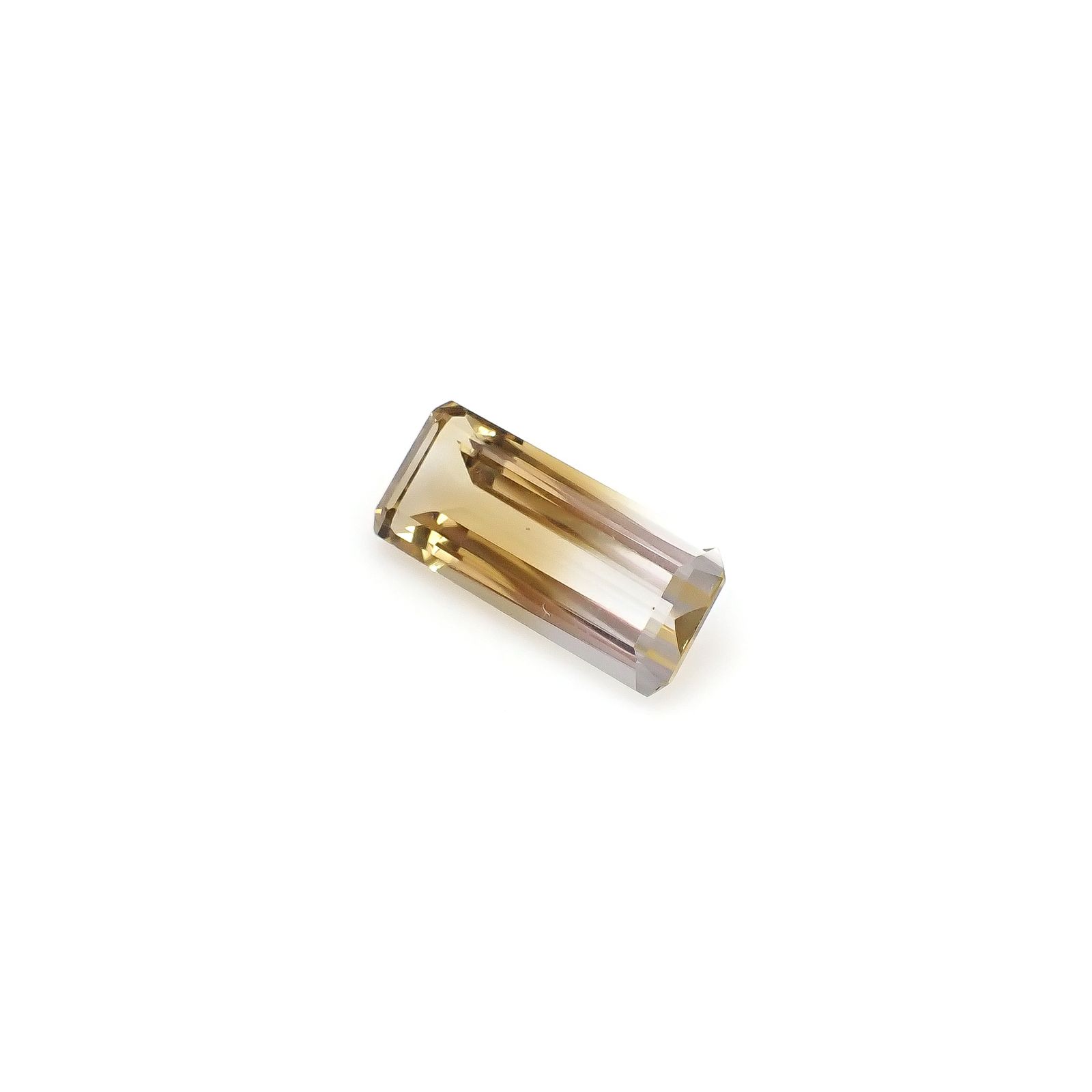バイカラーシトリン ブラジル・ミナスジェライス州産 11.79ct[240326471]22.5x9.4mm前後
