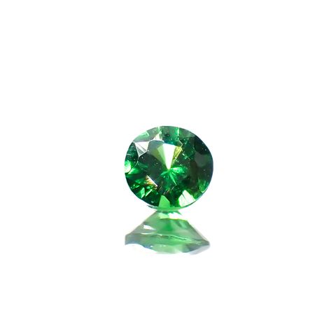 ツァボライト(宝石名グリーン グロッシュラー・ガーネット)タンザニア産 0.13ct 識別済[240226097]3.1x3.1mm前後