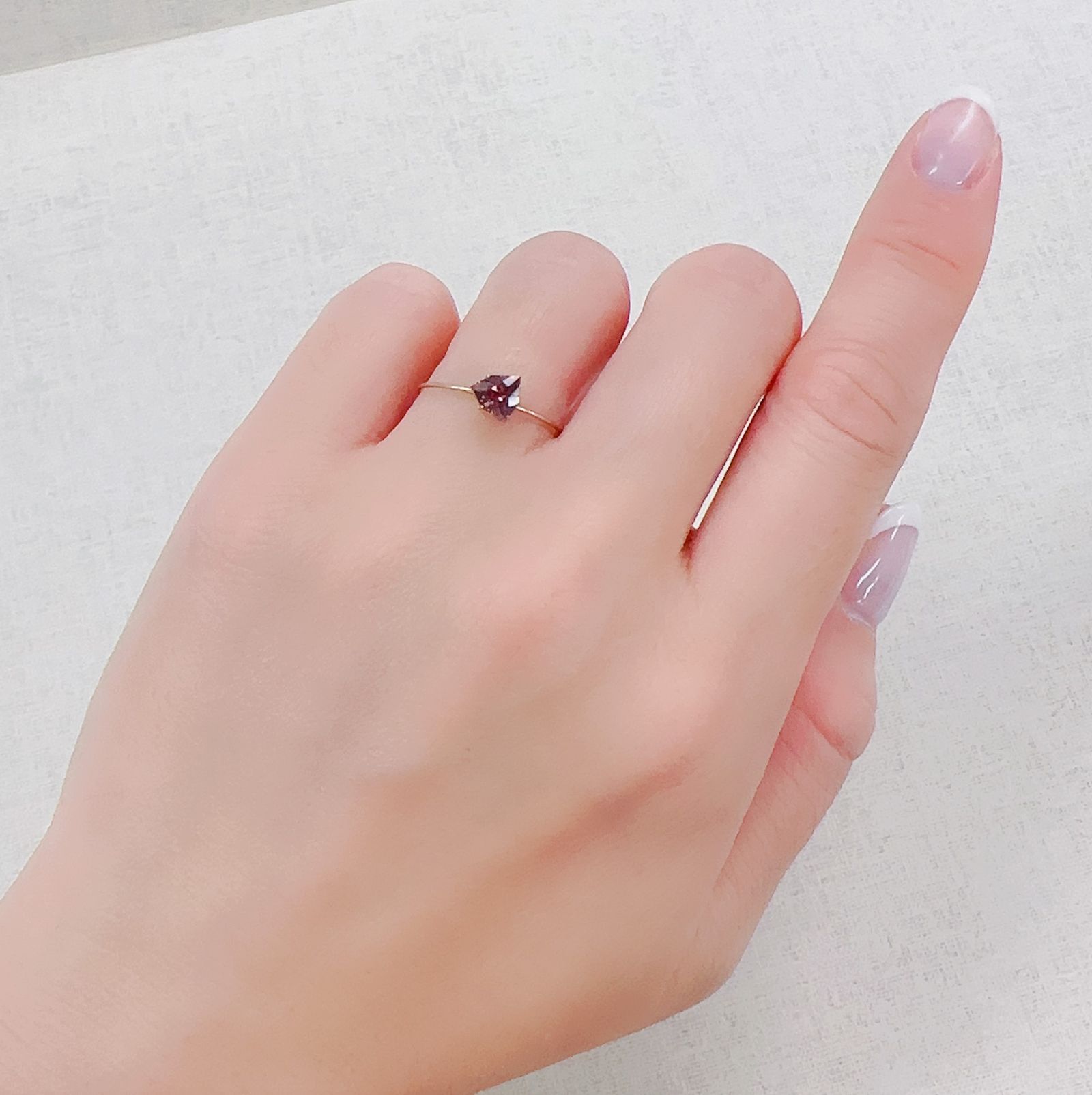 ◇カスタムカット◇ピンクジルコン スリランカ/カンボジア産 0.78ct[230421821]5.5x5.6mm前後