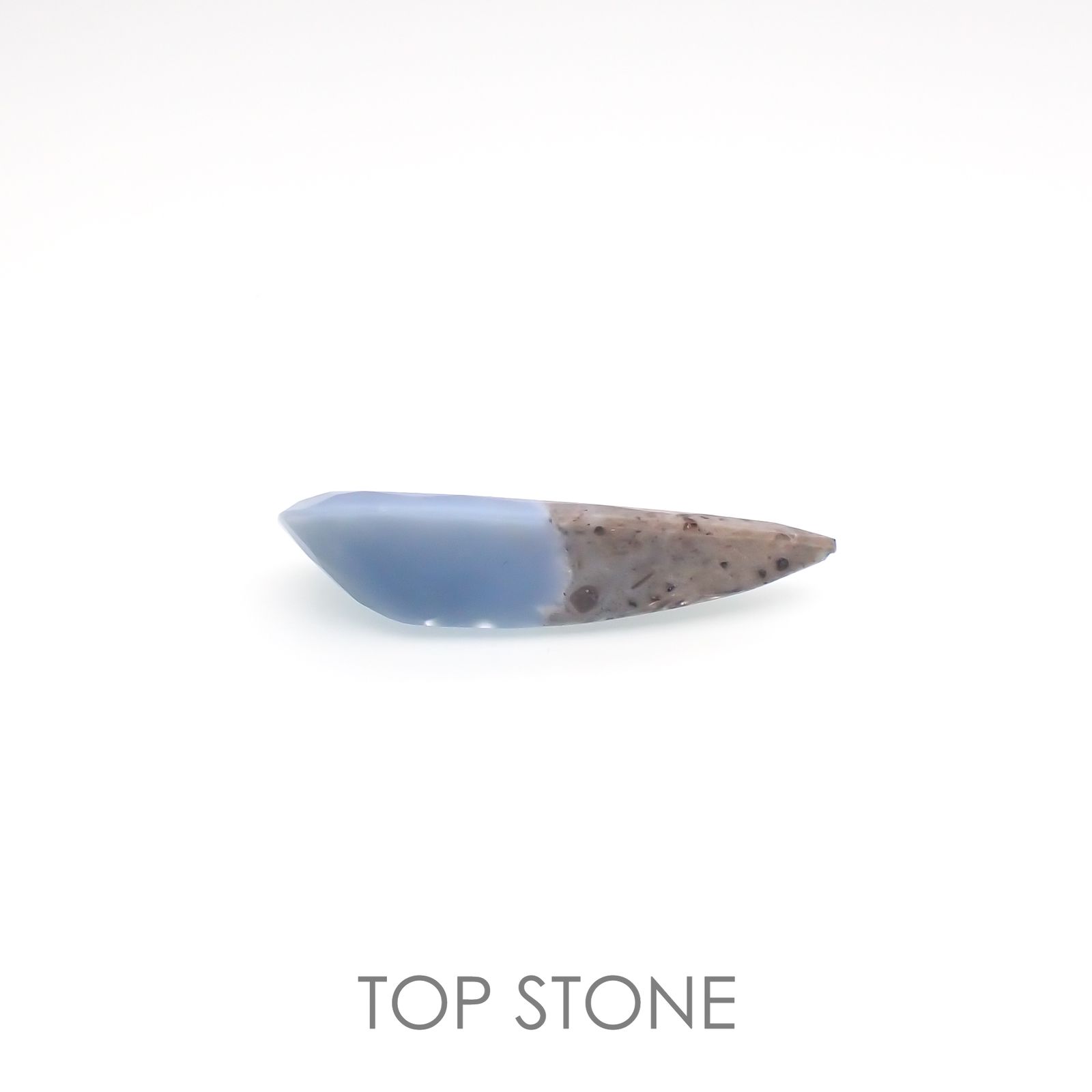 マトリックスブルーオパール アメリカ・オレゴン州産 12.78ct[220917806]32.4x12.4mm前後