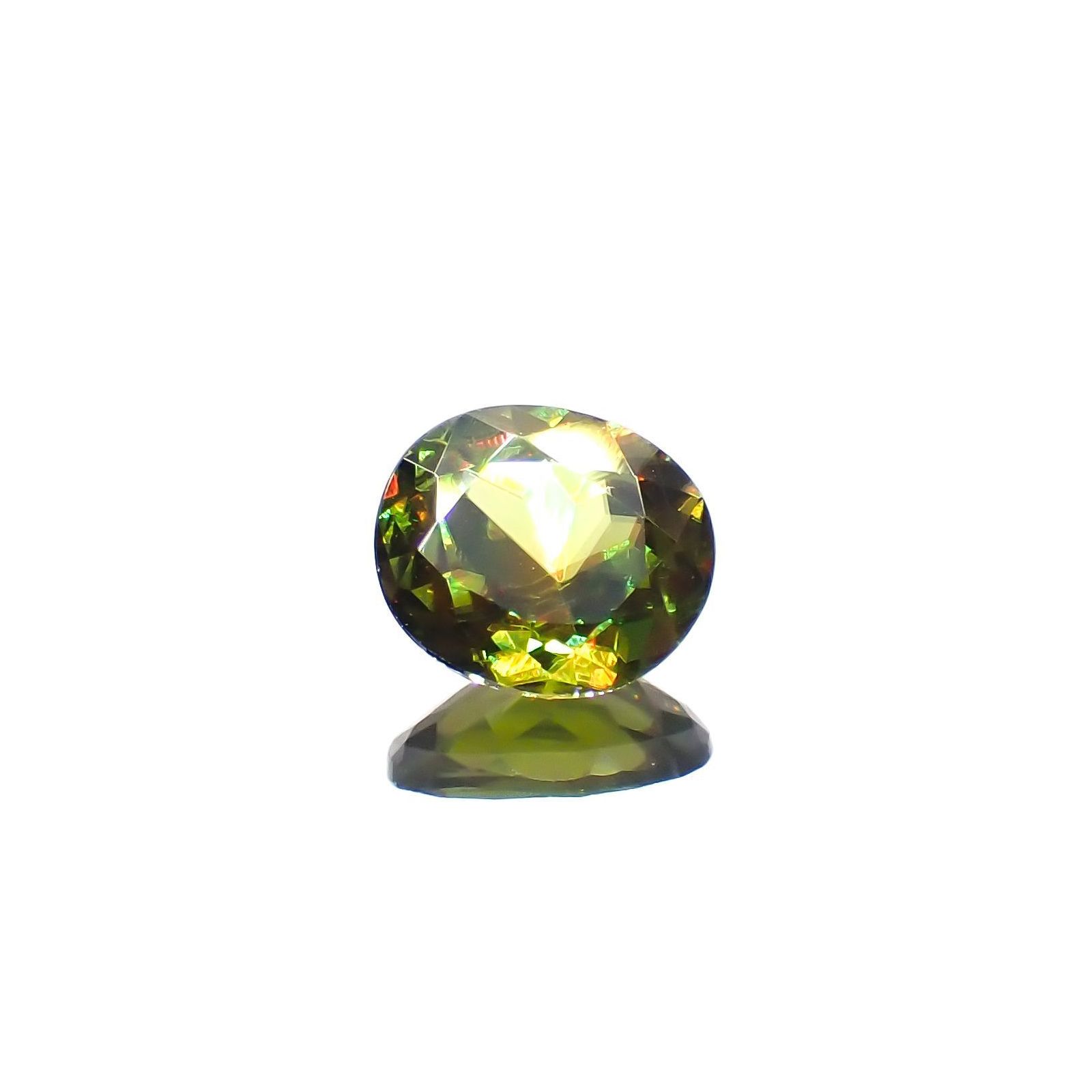 カラーチェンジスフェーン パキスタン産 0.69ct [230120038]6.1x5.4mm前後