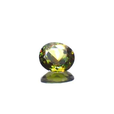 カラーチェンジスフェーン パキスタン産 0.69ct [230120038]6.1x5.4mm前後