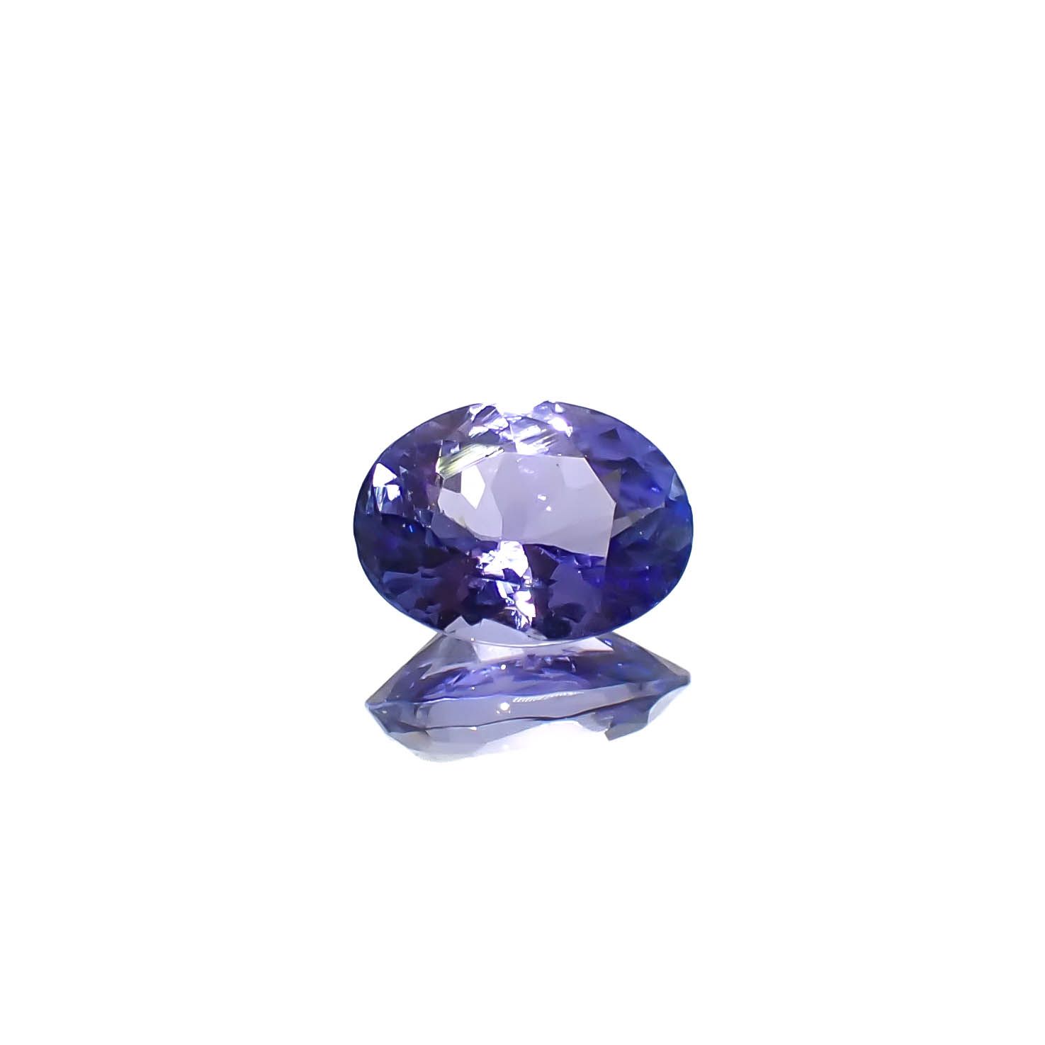 タンザナイト(宝石名タンザナイト)タンザニア産 0.85ct 識別済[240627889]7x5.1mm前後