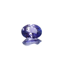 タンザナイト(宝石名タンザナイト)タンザニア産 0.85ct 識別済[240627889]7x5.1mm前後