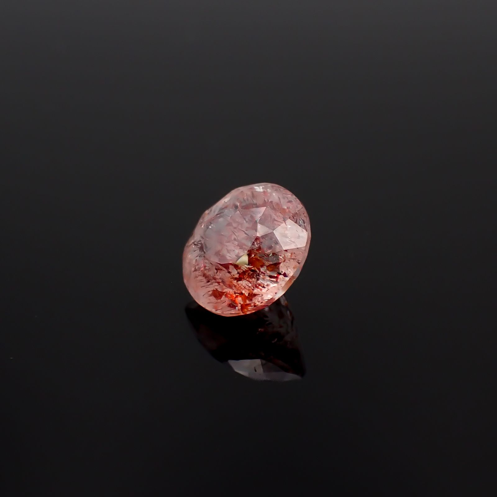 ファイヤークォーツ ナイジェリア産 10.48ct[240326729]14.4x14.4mm前後