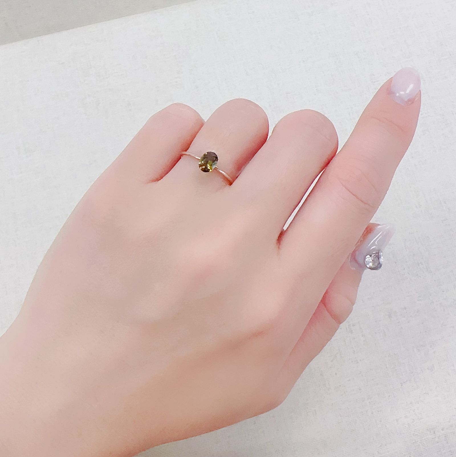 バイカラーアンダリュサイト スリランカ/マダガスカル産 0.50ct[230421598]5.9x4.5mm前後