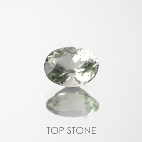 ライムヘルデライト(宝石名ヘルデライト)ブラジル産 0.28ct 識別済[221018660]4.7x3.4mm前後