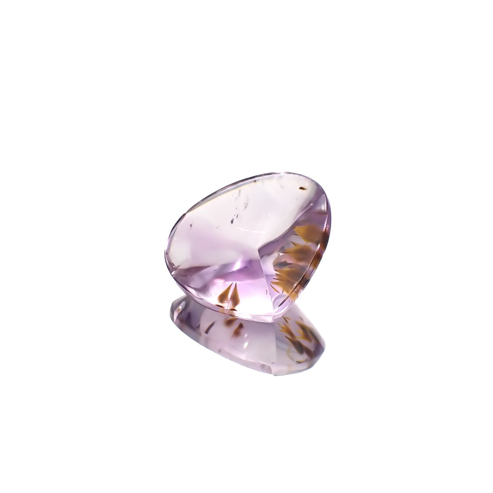 ゲーサイトインアメジスト ブラジル産 7.91ct[220917951]15.5x15.7mm前後
