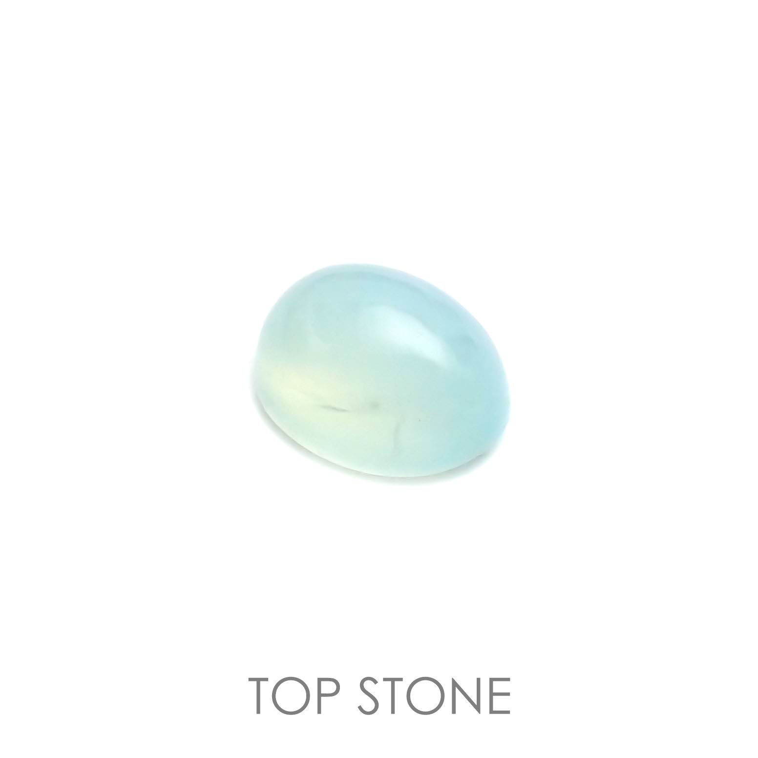 ブルーオパール(宝石名コモンオパール) ペルー産 1.27ct 識別済[20106194]8×6.3mm前後