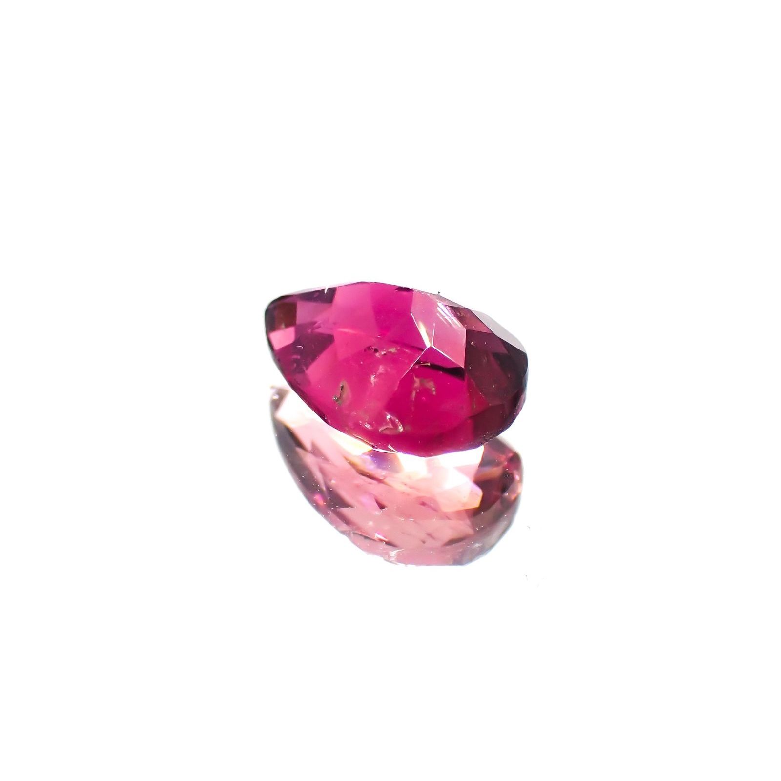 パープルトルマリン(宝石名パープル・トルマリン) ブラジル産 識別済 1.41ct / 9x6.1mm前後 [260313576]