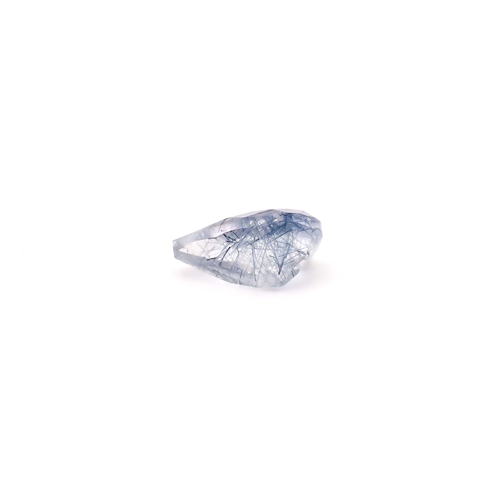 インディゴライトインクォーツ ブラジル産 1.62ct / 10.1x6.1mm前後 [260331839]