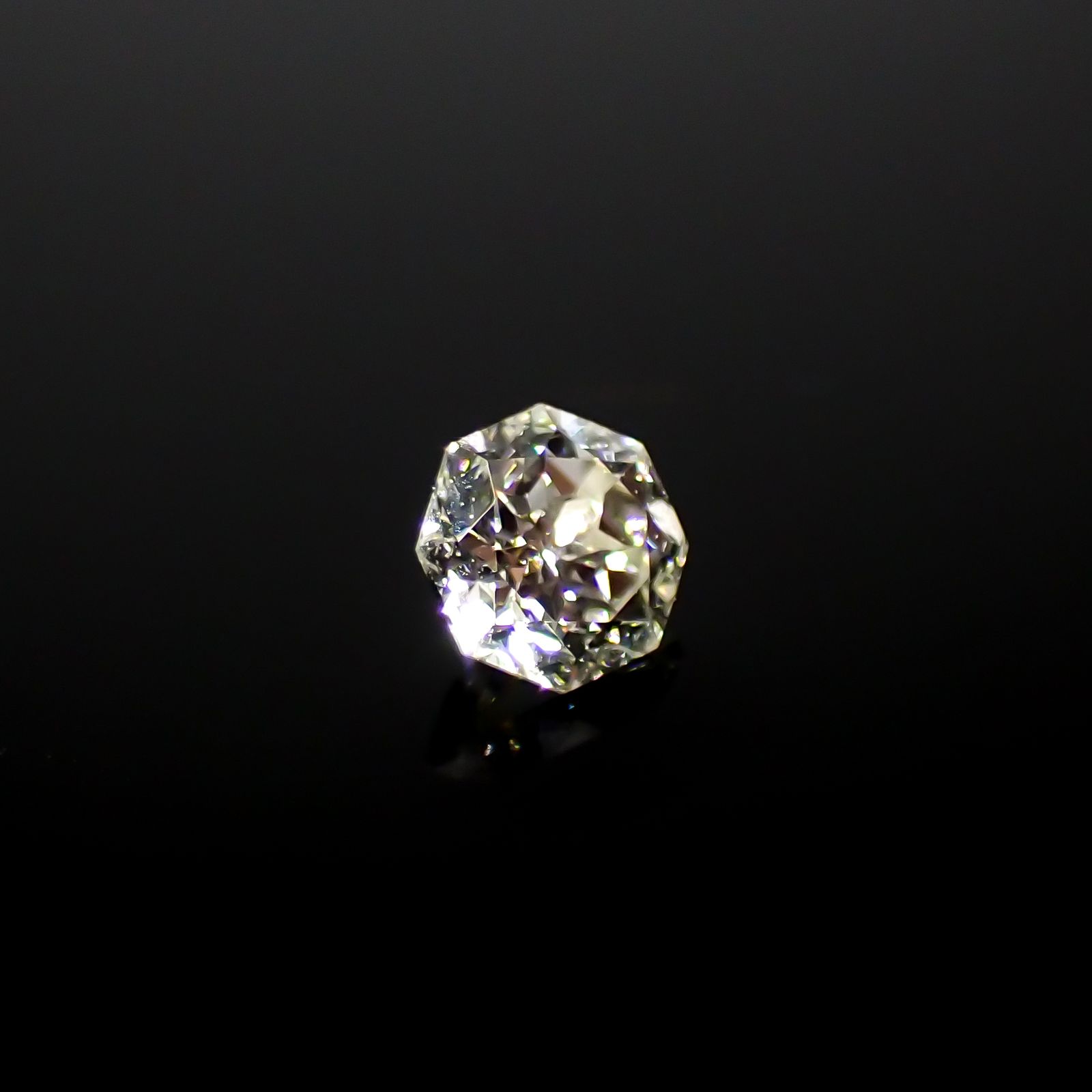 ◇オクタゴンカット◇ダイヤモンド 0.12ct[240427034]3x2.9mm前後