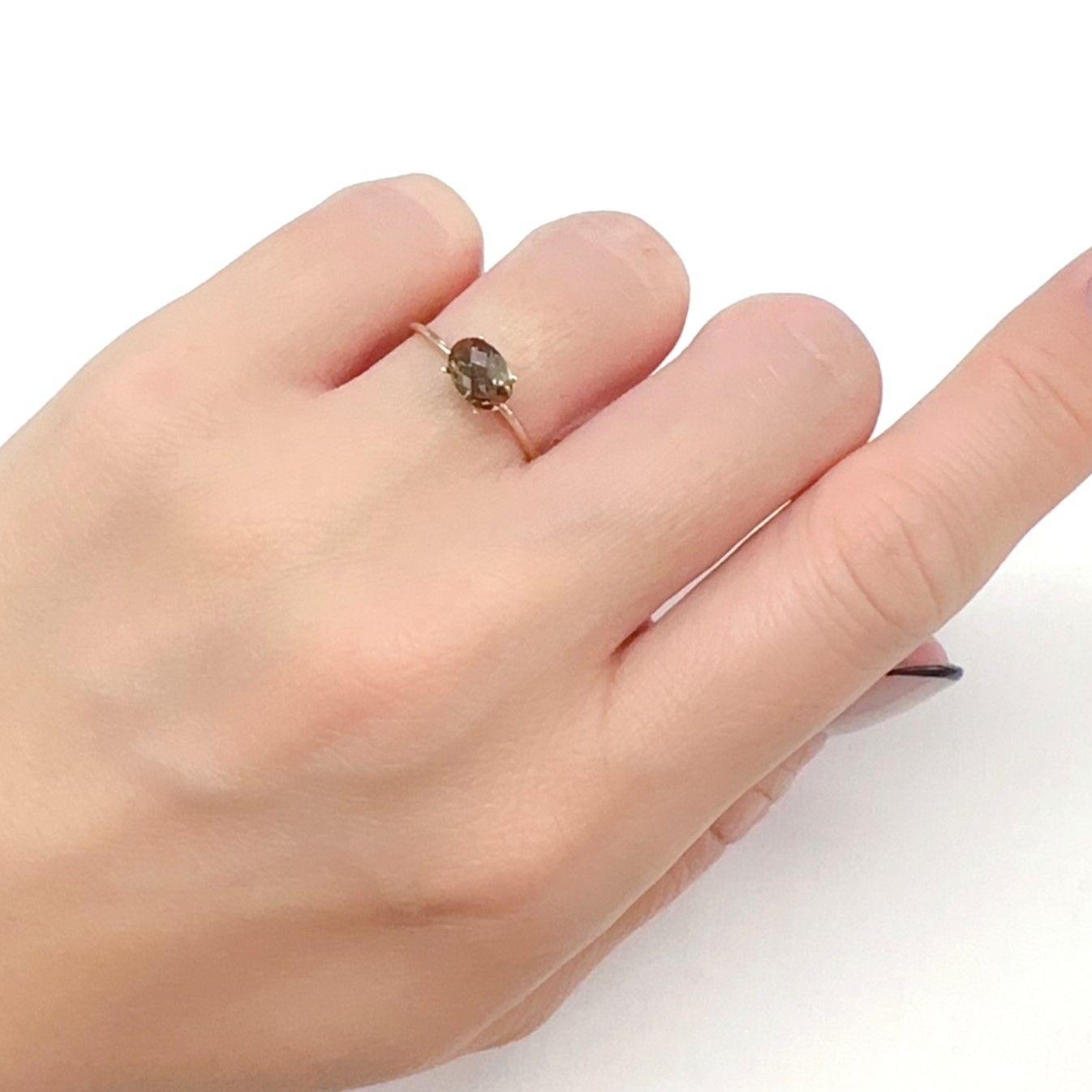 ◇チェッカーカット◇アンダリュサイト スリランカ/マダガスカル産 0.64ct[240226135]6.9x4.9mm前後
