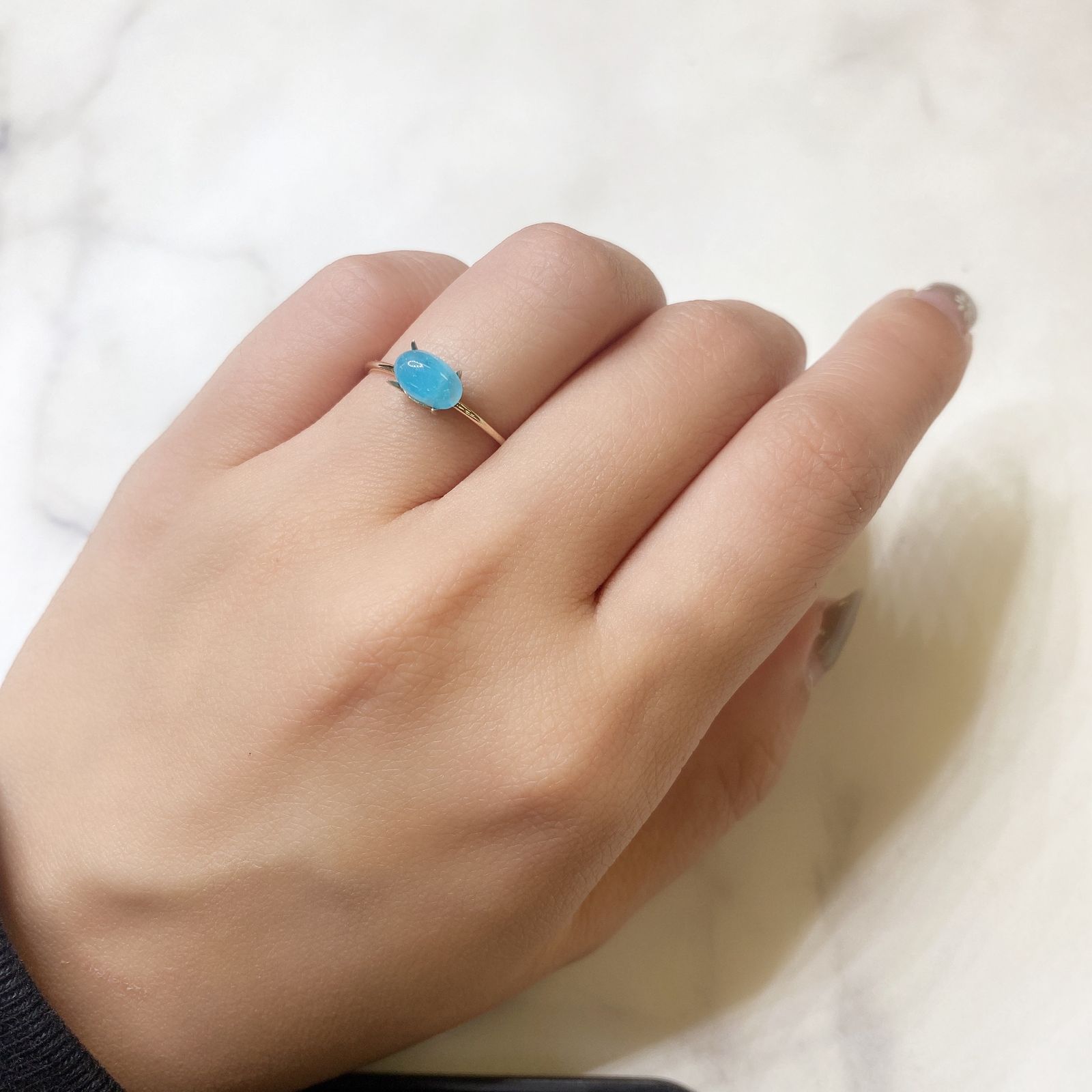 ヘミモルファイト(宝石名ヘミモルファイト) コンゴ産 1.13ct 識別済[211013285]7.6×4.7mm前後