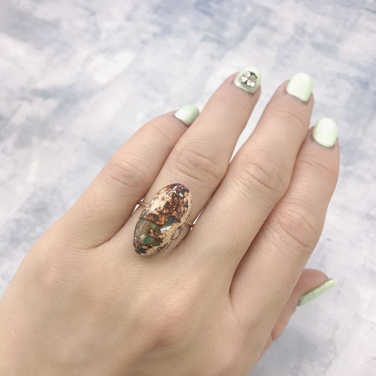 カンテラオパール メキシコ産 8.76ct[220115292]21.8x11.8mm前後