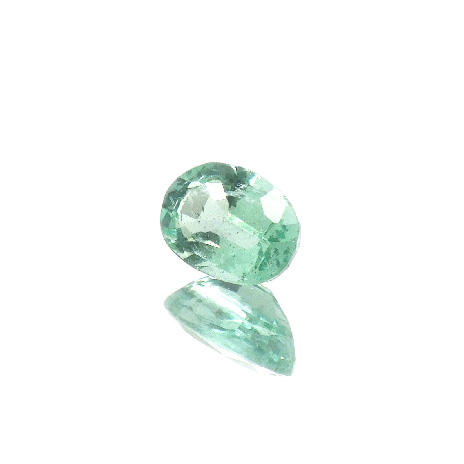 パステルカラーエメラルド コロンビア/ブラジル産 0.33ct [250817233]5.4x3.7mm前後