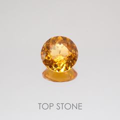 マンダリンガーネット(宝石名スペサルティン パイロープ・ガーネット) ケニア産ス 1.345ct ソ付(彩珠)[20129311]6.9×6.9mm前後