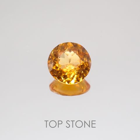 マンダリンガーネット(宝石名スペサルティン パイロープ・ガーネット) ケニア産ス 1.345ct ソ付(彩珠)[20129311]6.9×6.9mm前後