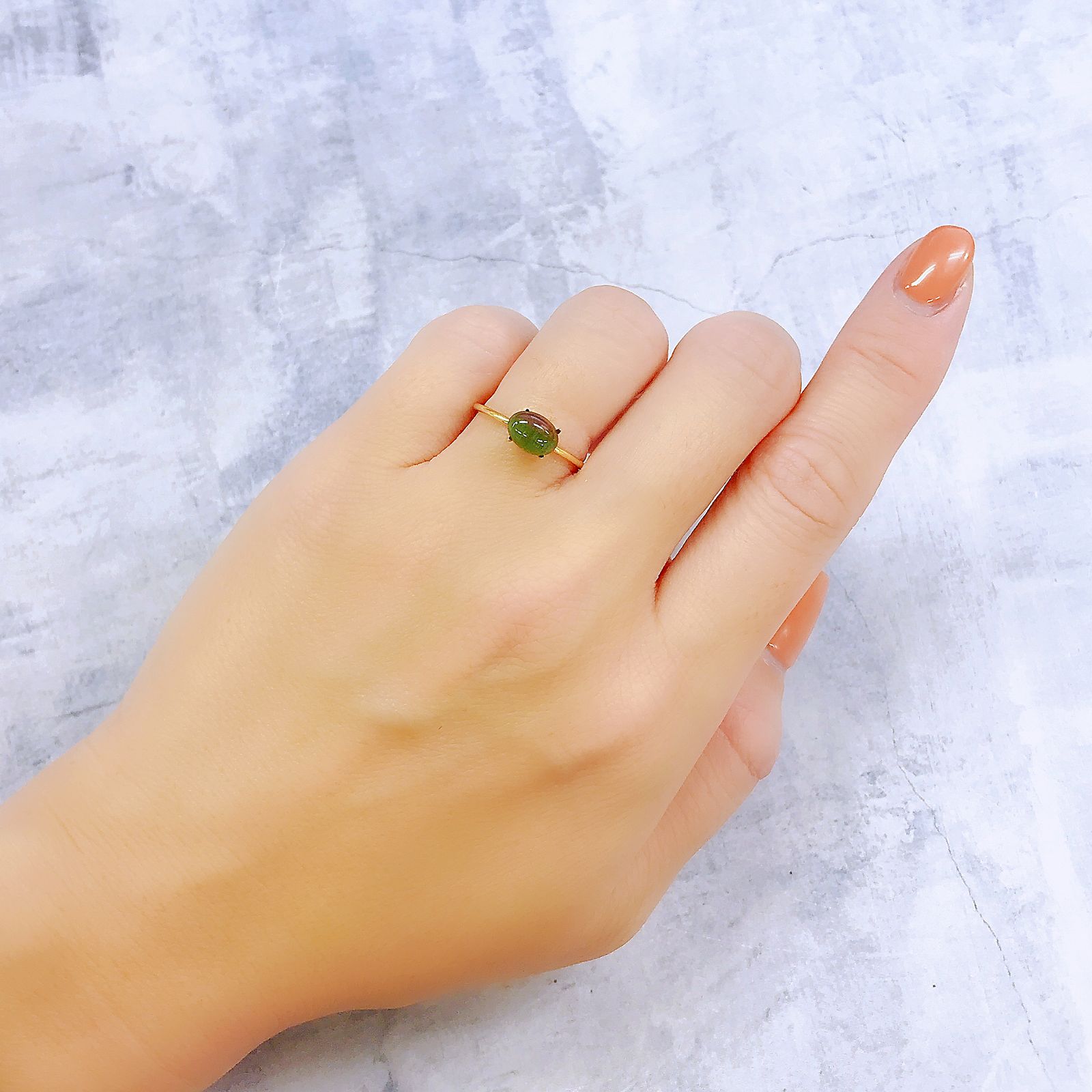 バイカラートルマリンキャッツアイ ブラジル産 1.16ct[221018607]7.5x5.4mm前後