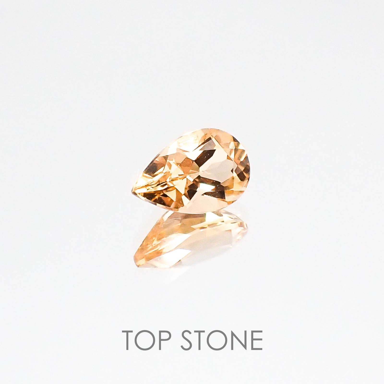 インペリアルトパーズ ブラジル産 ルース 0.58ct[20084390]6.6×4.2mm前後
