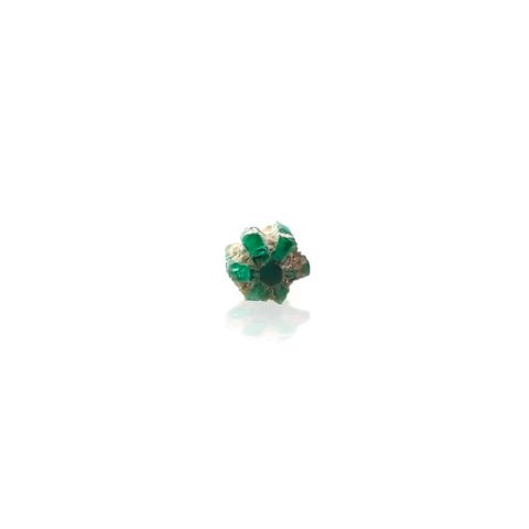 逆トラピッチェエメラルド 原石 コロンビア産 0.20ct[240627841]3.5x3.4mm前後