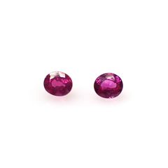 ◇ペアセット◇ルビー モザンビーク/ビルマ産 0.25ct(2pcs合計) [250630558]2.9x2.4-2.5mm前後