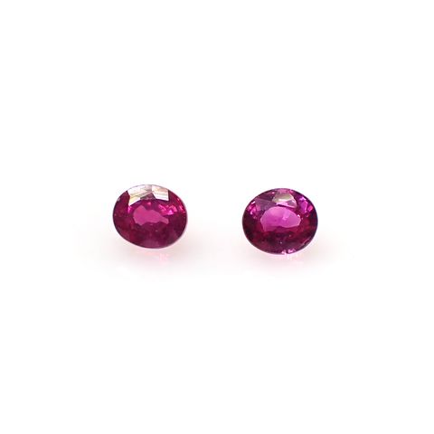 ◇ペアセット◇ルビー モザンビーク/ビルマ産 0.25ct(2pcs合計) [250630558]2.9x2.4-2.5mm前後