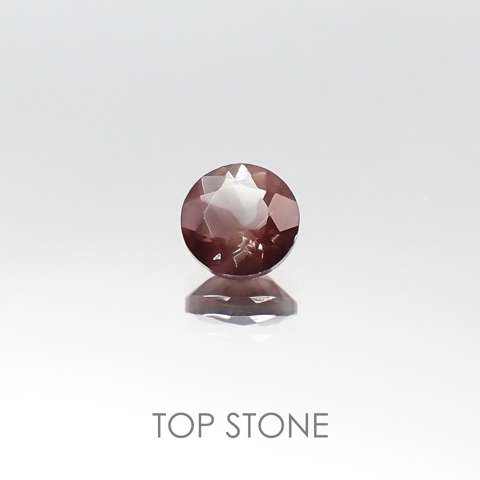 バイカラーオレゴンサンストーン アメリカ産 ルース 0.44ct[20095060]5.1×5.1mm前後