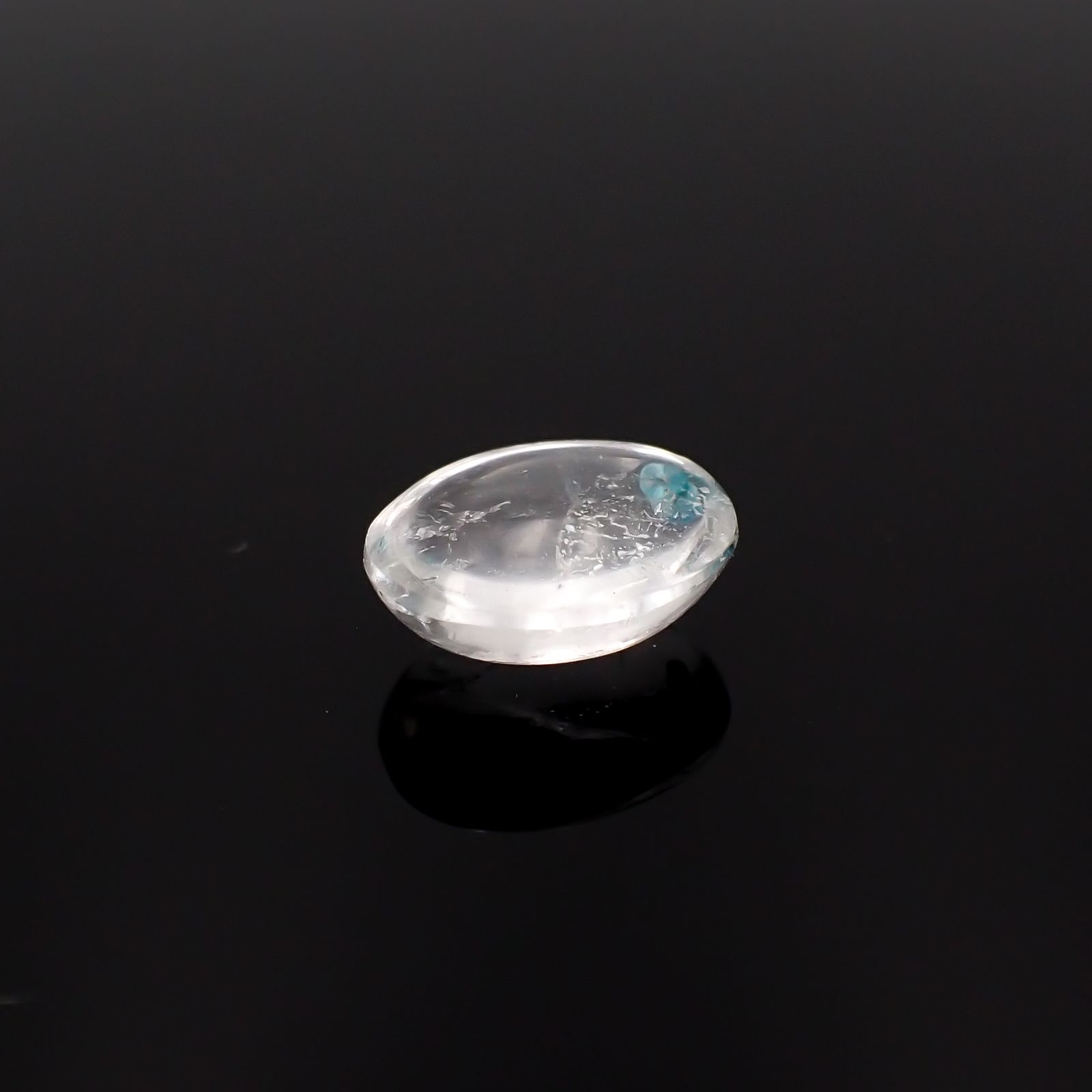 パライバクォーツ(宝石名ギラライト イン クォーツ)ブラジル産 1.68ct 識別済[231024036]8.7x7mm前後