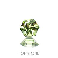◇ヘキサゴンカット◇ペリドット(宝石名ペリドット) パキスタン産 0.58ct 識別済[210913101]4.9×4.8mm前後
