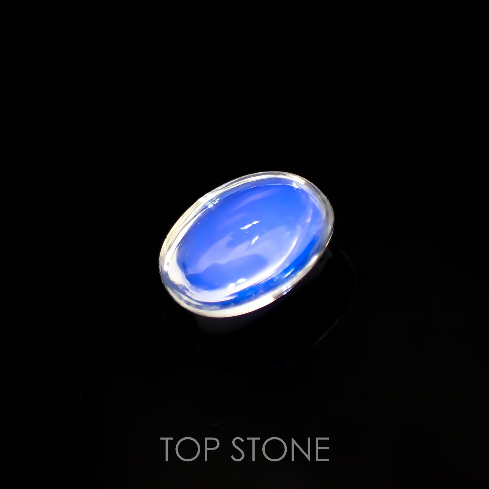 ブルームーンストーン(宝石名ペリステライト)インド産 1.08ct 識別済[220616349]7.6x5.9mm前後 | TOP  STONE(トップストーン)