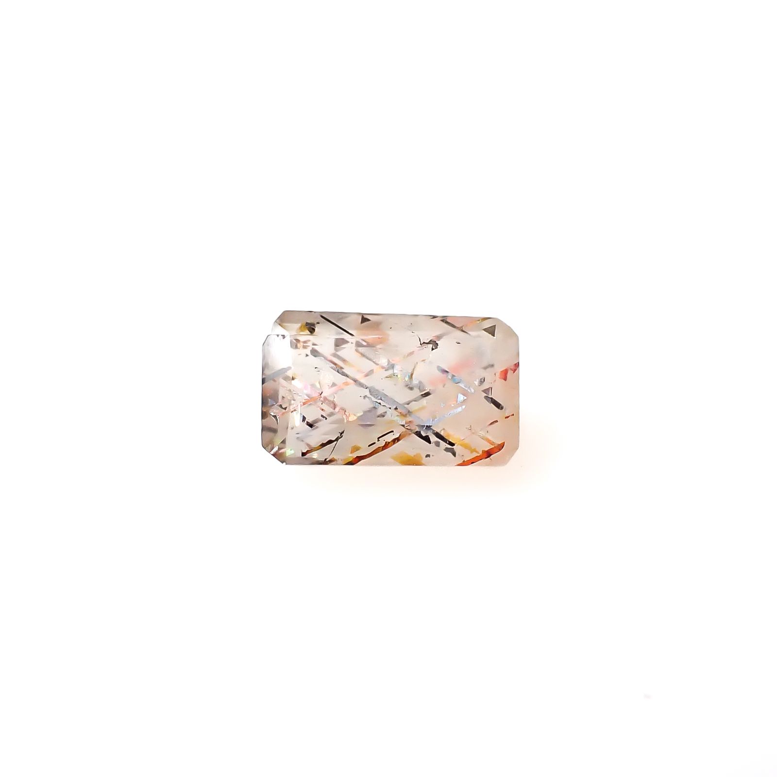 レインボーラティスサンストーン オーストラリア産 0.67ct [250229856]6.9x4.2mm前後
