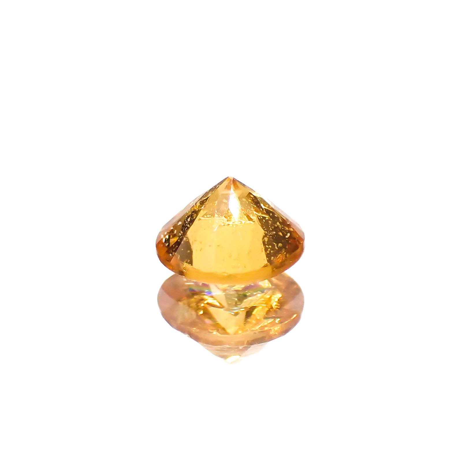 スペサルティンガーネット ナイジェリア産 0.29ct[230923375]3.9x3.8mm前後