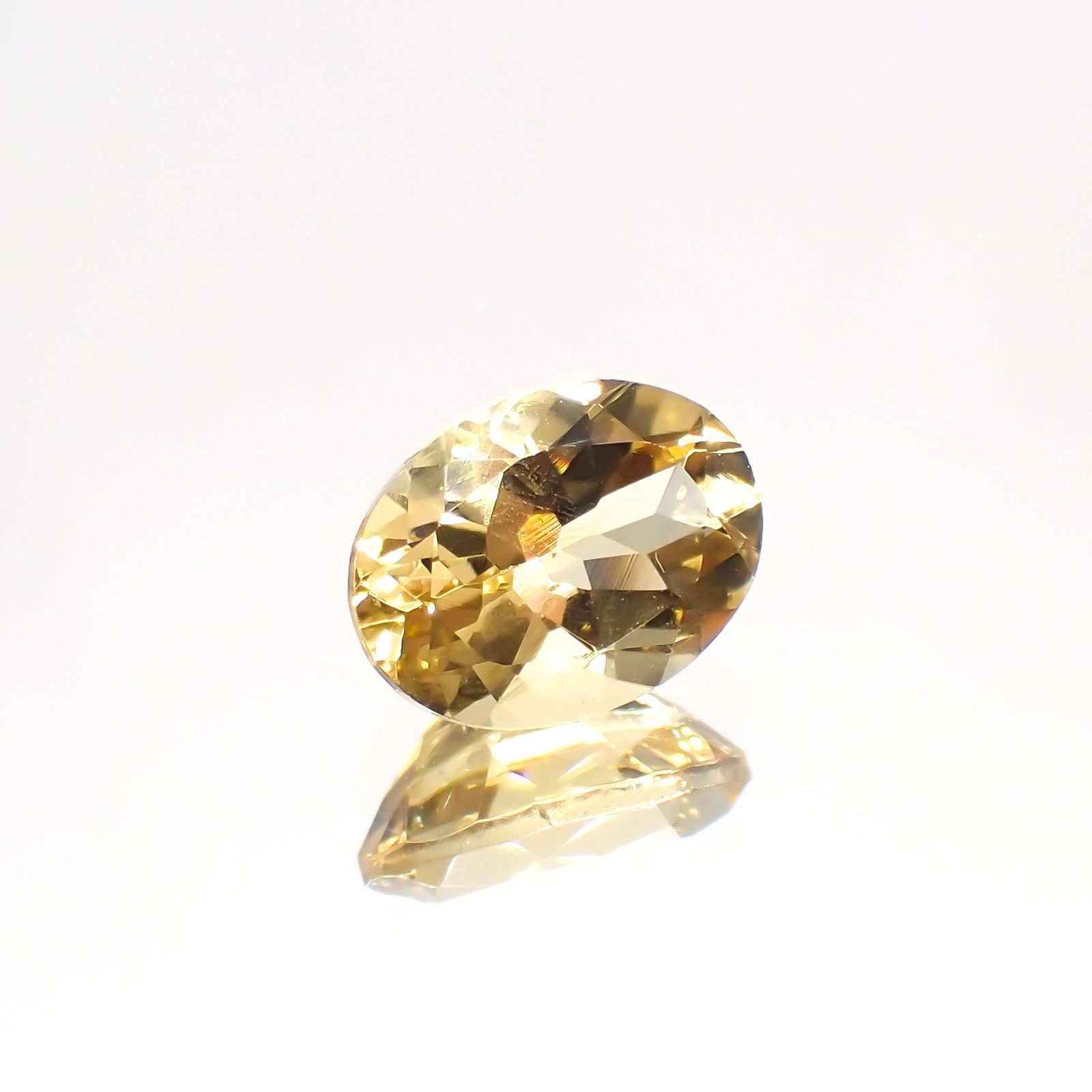 イエローベリル(宝石名イエロー・ベリル)ブラジル産 1.19ct 識別済[211113655]8x6mm前後
